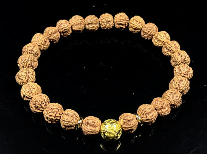 Lava Rock  & Rudraksha Bracelet  | Throat & Root Chakra Healing | Taurus & Libra