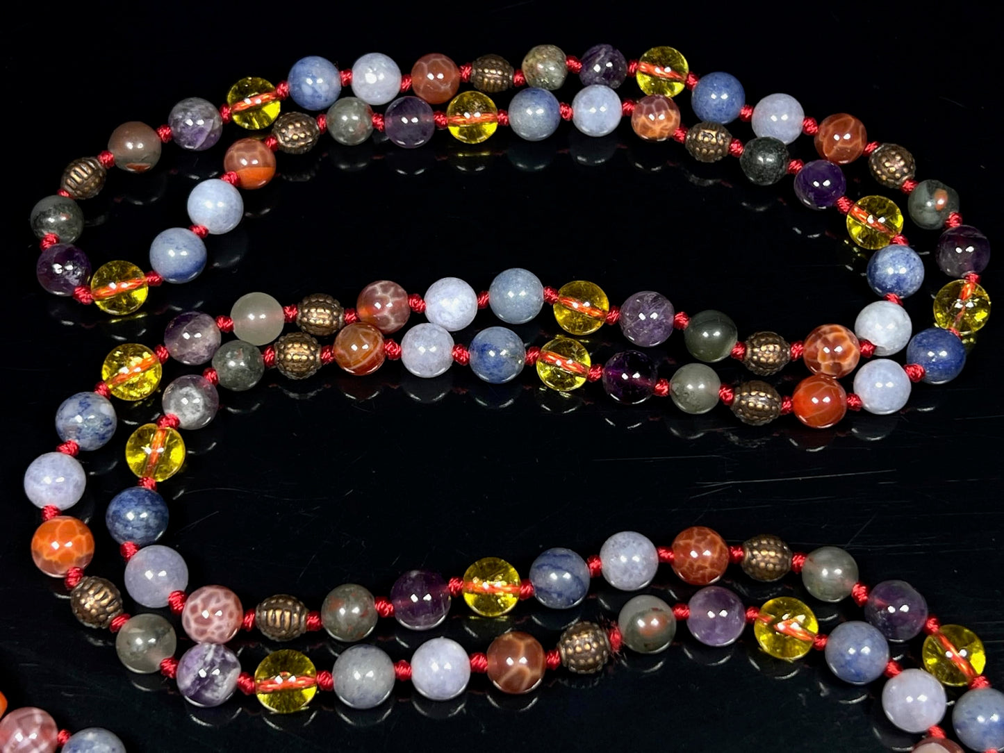 Ultimate Aries Zodiac Mala Necklace | 108 Beads | ASTRA Collection