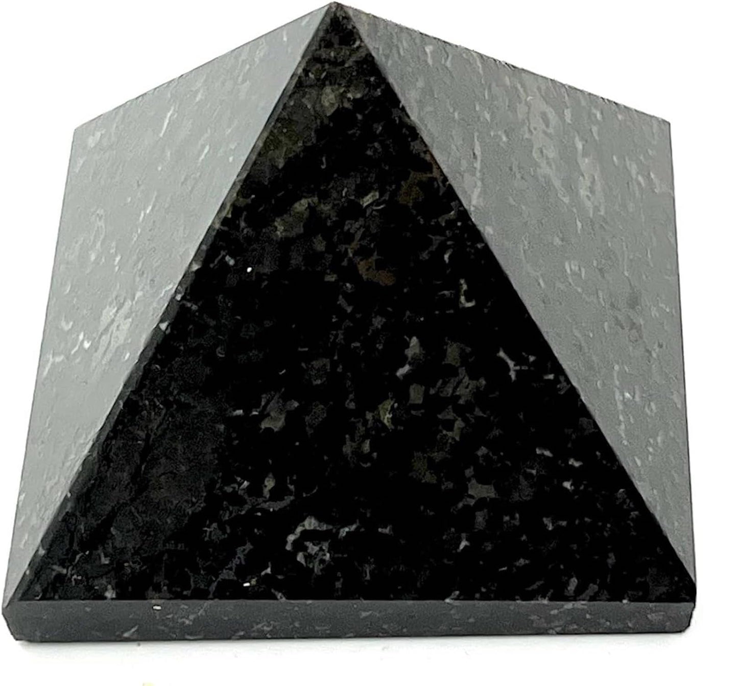 Black Tourmaline Crystal Pyramid | 2-Inch Protection Stone | VESTA & TATTVA Collection