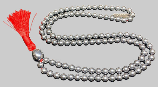 Terahertz Protection Mala Necklace – EMF Shielding & Cellular Vitality | Root Chakra Grounding Tool