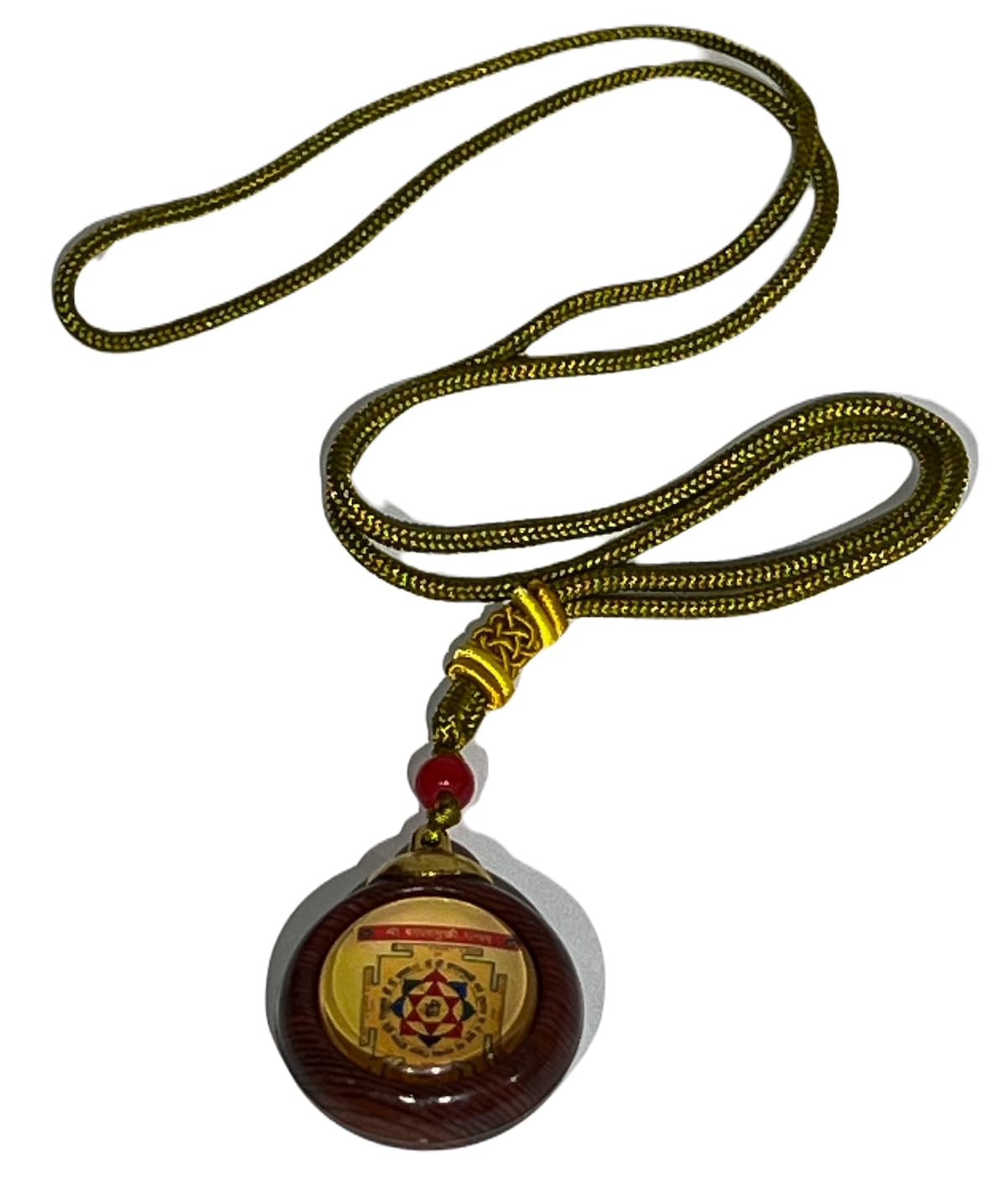 Sri Baglamukhi Yantra Kavach Pendant with Sri Yantra - Dual Yantra Amulet - Protection, Victory