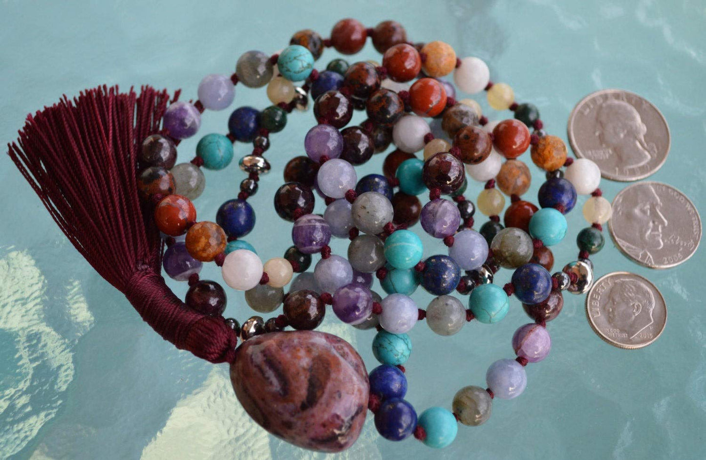 Ultimate Scorpio Zodiac Mala Necklace | 108 Hand-Knotted | ASTRA Collection