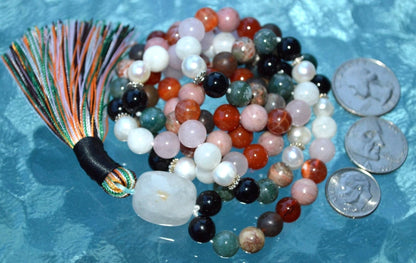Ultimate Cancer Zodiac Mala Necklace | 108 Beads | ASTRA Collection