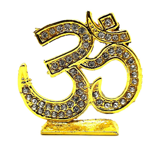 Auspicious Om Aum Sign - For Peace, Harmony, Tranquility - Positive Energy Generator - Repels Negative Energy, Fear, Bad Omen - Approx Size 2.25 Inches