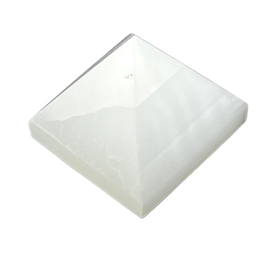 White Selenite pyramid approx 2 inches