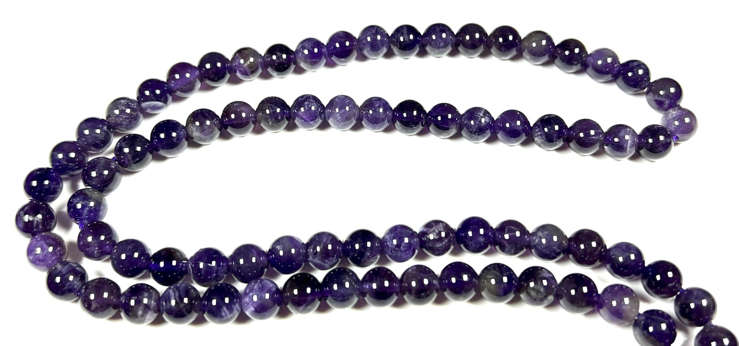 Amethyst Mala Necklace | 108 Beads for Crown Chakra | SOMA Collection