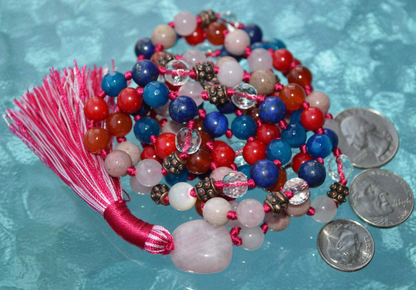 Ultimate Taurus Zodiac Mala Necklace | 108 Hand-Knotted Beads | ASTRA Collection