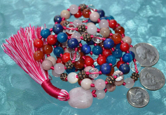 Ultimate Taurus Zodiac Mala Necklace | 108 Hand-Knotted Beads | ASTRA Collection