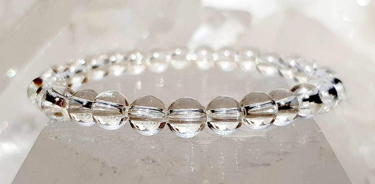 Harness the Power of Clarity: Crystal Quartz Stretch Bracelet | Leo Sun Sign | Crown Chakra