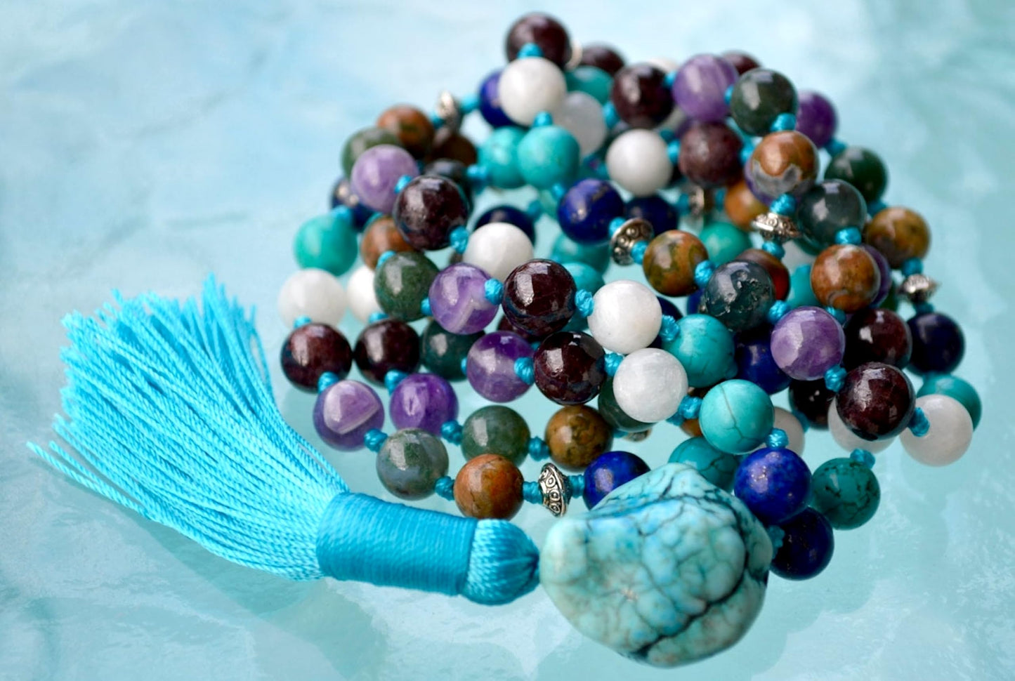 Ultimate Zodiac Mala Necklace | Hand-Knotted 108 Beads | ASTRA Collection