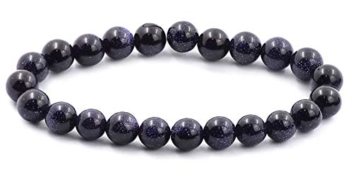 Blue Goldstone Stretch Bracelet | Throat Chakra | TARA Collection