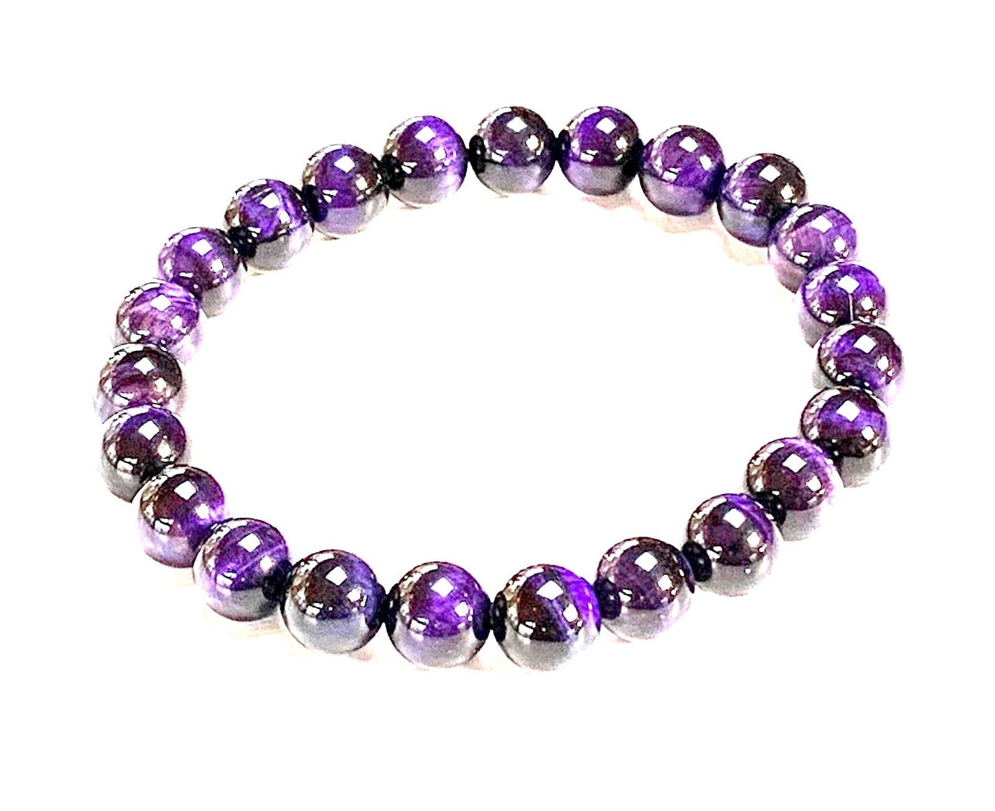Tiger's Eye Stretch Bracelet – 10mm Mala Beads – Natural & Ethically Sourced – Solar Plexus Chakra & Birthstone Jewelry