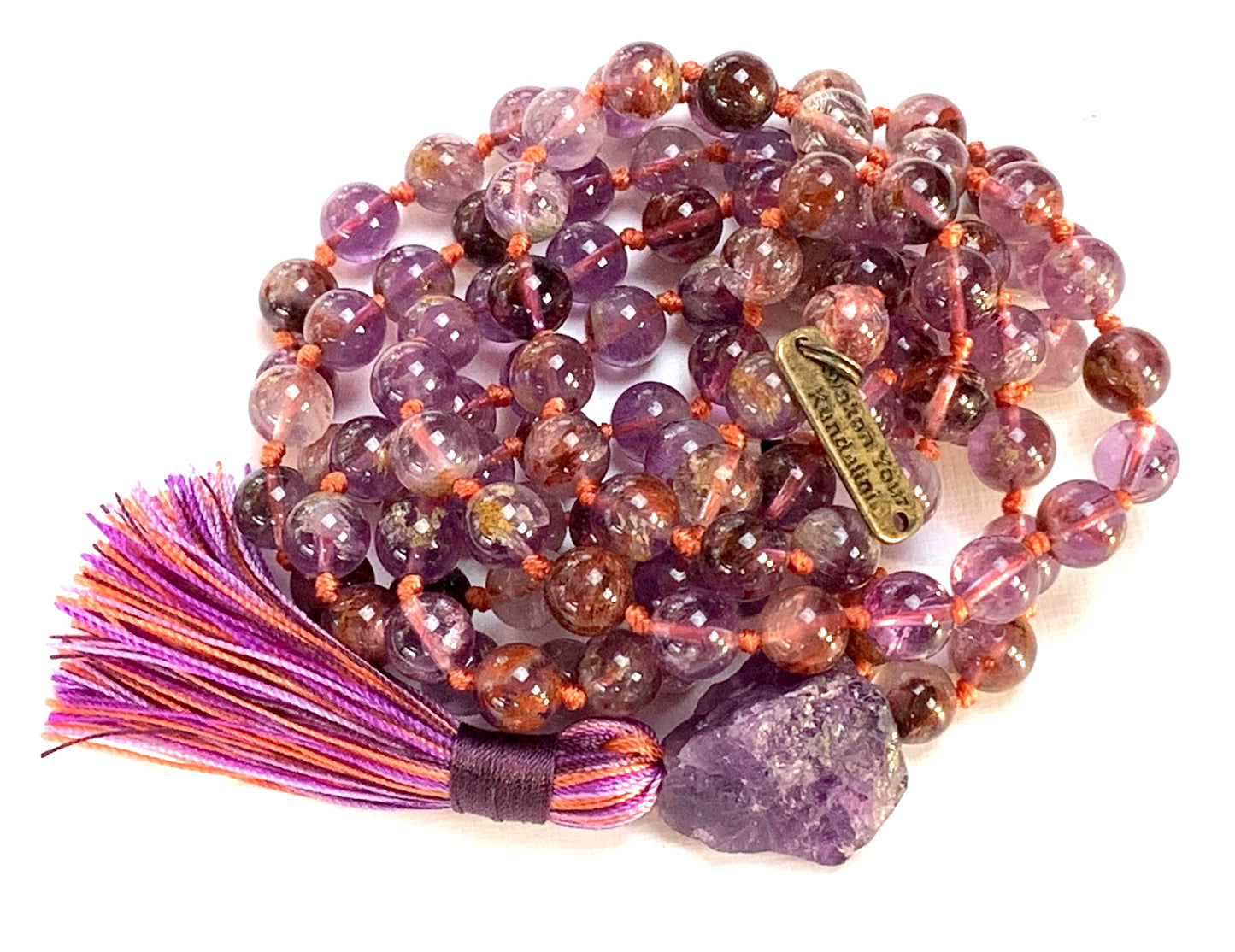 Celestial Ascension Mala worn as luxury spiritual jewelry necklace by AYK