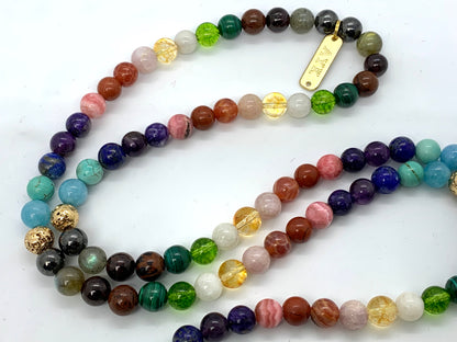 Ultimate Scorpio Zodiac Mala Necklace | Hand-Knotted | ASTRA Collection