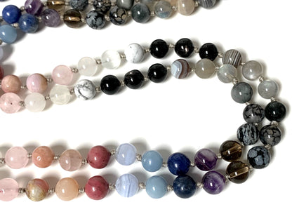 The Ascension Mala Necklace | 108 Beads for Empowerment, Truth & Radiant Transformation | AYK