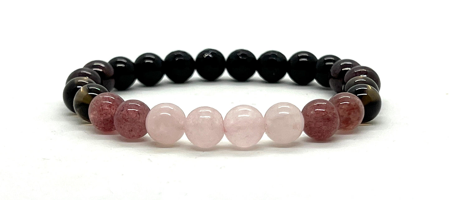 Ultimate Capricorn Zodiac Bracelet | 8mm Birthstone Beads | ASTRA Collection