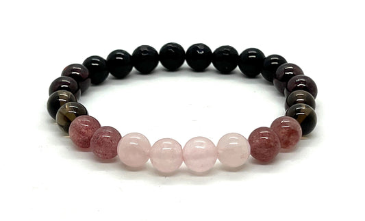 Ultimate Capricorn Zodiac Bracelet | 8mm Birthstone Beads | ASTRA Collection