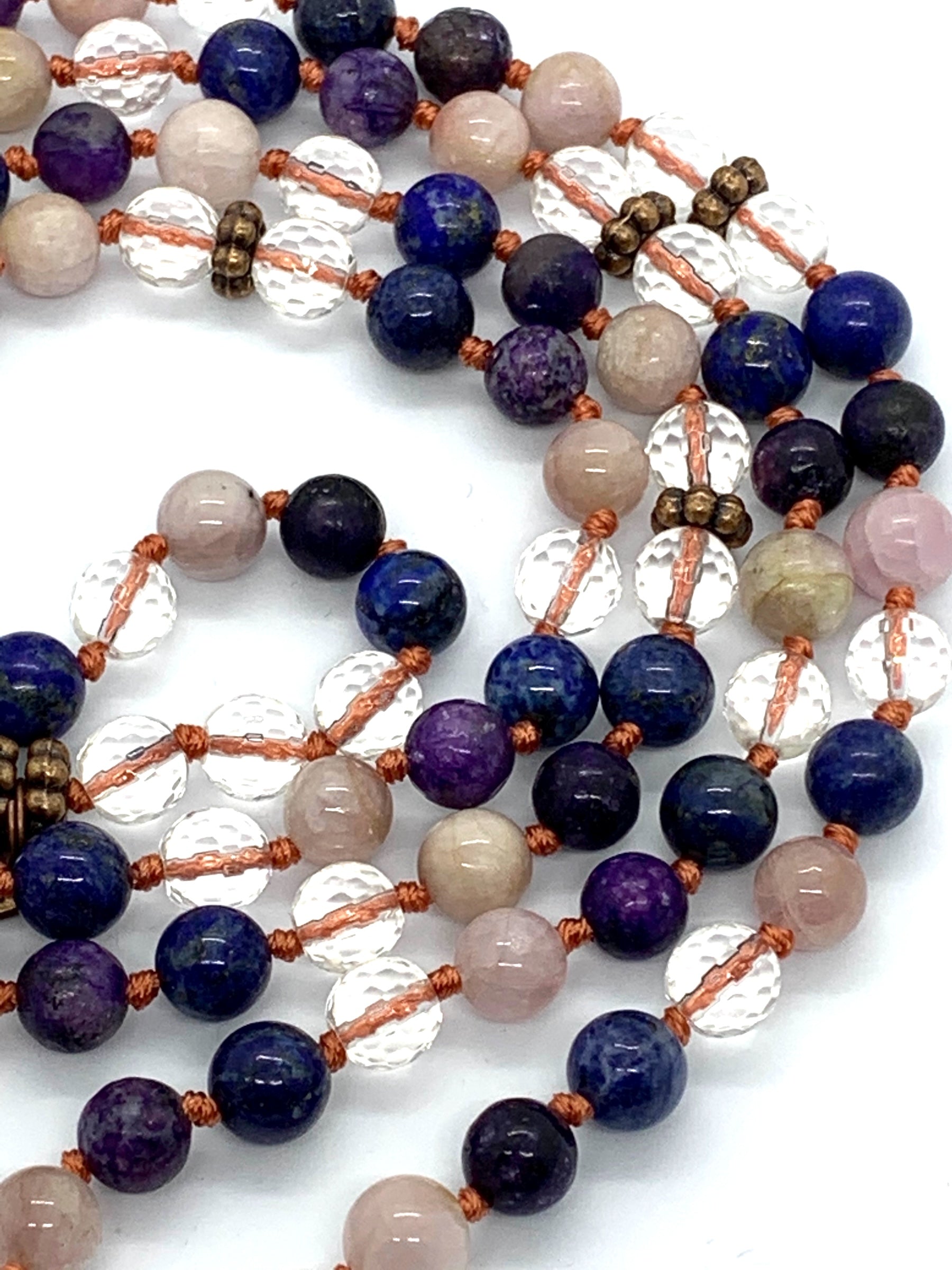 Celestial Vision Mala Necklace ASTRA-inspired design for cosmic energy and inner wisdom