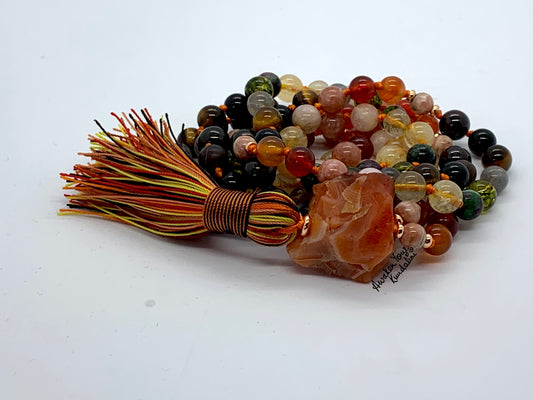 Ultimate Leo Zodiac Mala Necklace | 108 Beads | ASTRA Collection