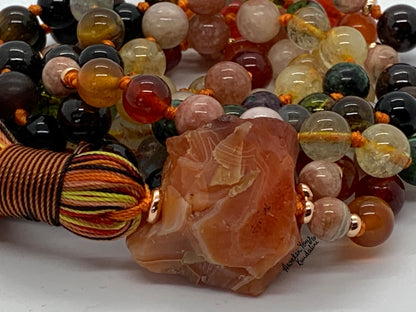 Ultimate Leo Zodiac Mala Necklace | 108 Beads | ASTRA Collection
