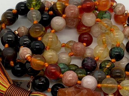 Ultimate Leo Zodiac Mala Necklace | 108 Beads | ASTRA Collection
