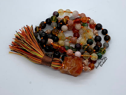 Ultimate Leo Zodiac Mala Necklace | 108 Beads | ASTRA Collection