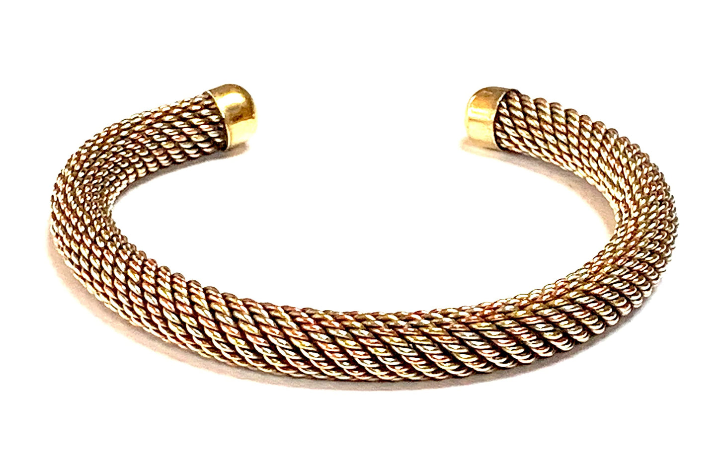 AWAKEN YOUR KUNDALINI Handmade Copper Astadhatu Cuff Bangle Bracelet - 8 mm Thick - Taurus Sun Sign - Virgo Astrological Sign - Root Chakra Jewelry