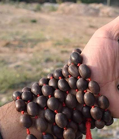 Kamalgatta Mala Kamal Gatta Beaded Necklace - Digestive & Respiratory Health Benefits, Root Chakra Balancing, Inner Peace Harmony