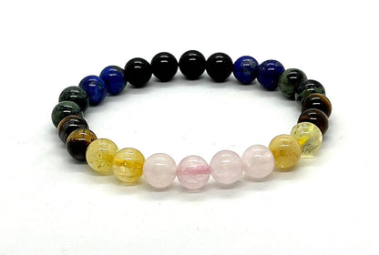 Handmade Taurus Zodiac Stretch Bracelet - April-May Birthstone Jewelry - 8mm Beads - Multiple Chakra Alignment
