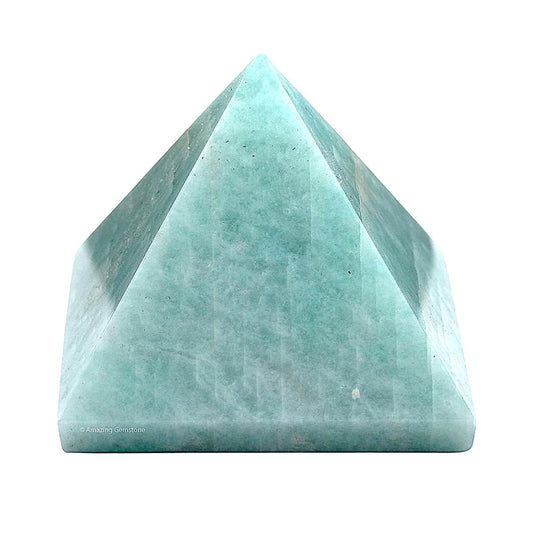 Amazonite Crystal Pyramid | 2-Inch Harmony Stone | TATTVA Collection