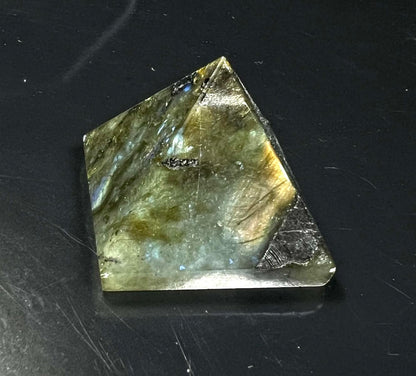 Labradorite Crystal Pyramid | 2-Inch Intuition Stone | TATTVA Collection