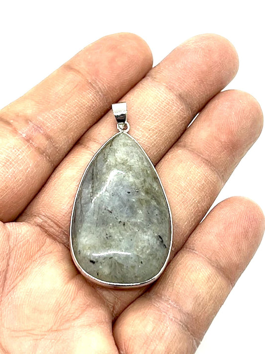 Mystic Labradorite Pear Pendant | Third Eye Chakra | Sagittarius Birthstone | Approx. 1.75 Inches