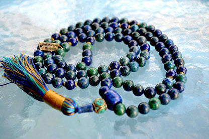 Azurite Mala Necklace | Third Eye - Ajna Chakra | CELESTA Collection