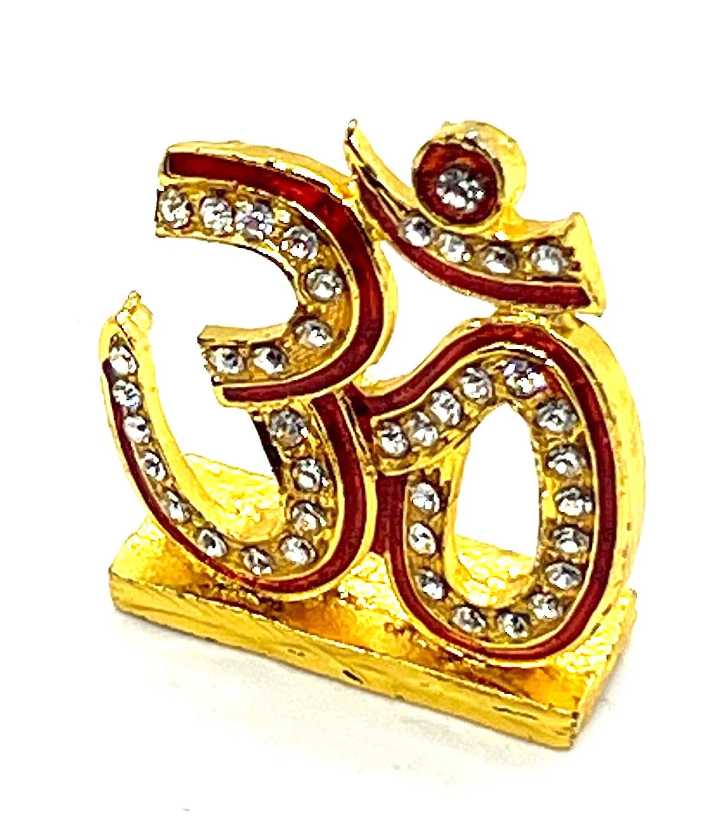 Auspicious Om Aum Sign - For Peace, Harmony, Tranquility - Positive Energy Generator - Repels Negative Energy, Fear, Bad Omen - Approx Size 1.5 Inches