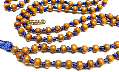 Hand-Knotted Tulsi Mala Beads Necklace – 8mm 108 Buddhist Prayer Beads – Multicolor Options – Chakra Balancing & Zodiac Birthstones – Meditation Jewelry