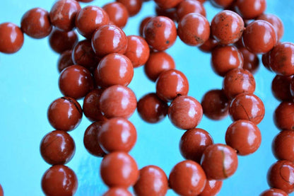Red Jasper mala beads necklace