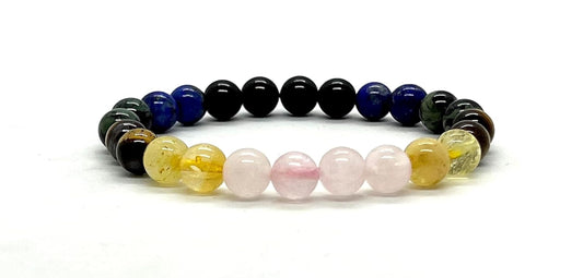 Handmade Taurus Zodiac Stretch Bracelet - April-May Birthstone Jewelry - 8mm Beads - Multiple Chakra Alignment