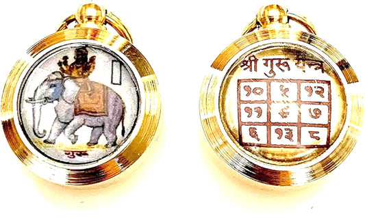 Guru Brihaspati Yantra Pendant | 3/4-Inch Brass | TEJAS & VARNIKA