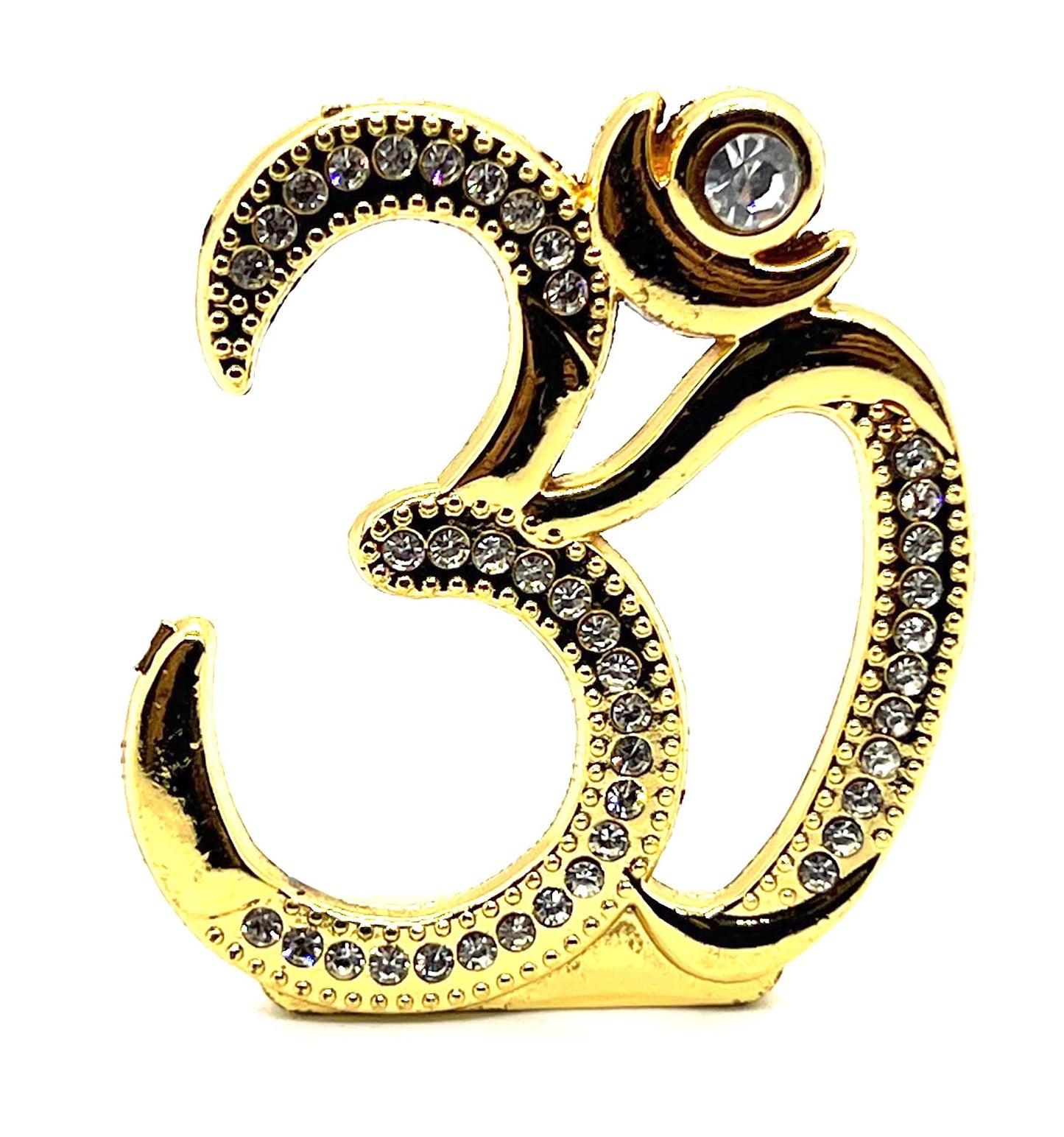 Auspicious Om Aum Sign - For Peace Harmony Tranquility - Positive Energy Generator - Repels Negative Energy, Fear, Bad Omen - Approx Size 2.25 Inches