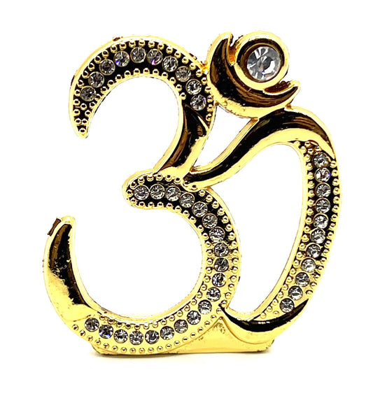 Auspicious Om Aum Sign - For Peace Harmony Tranquility - Positive Energy Generator - Repels Negative Energy, Fear, Bad Omen - Approx Size 2.25 Inches