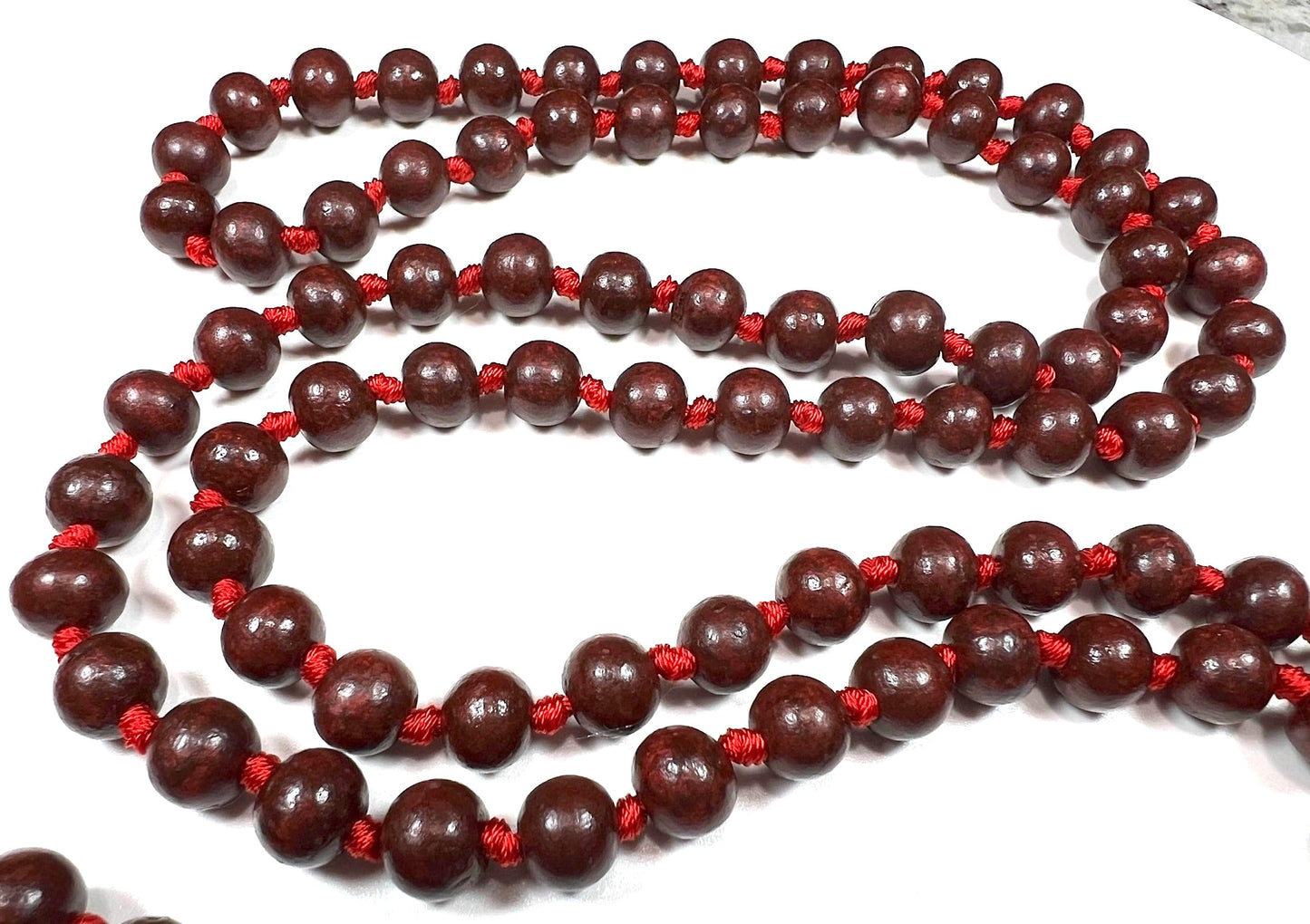 Rosewood Mala Necklace | 10mm 108 Beads | ARANYA Collection