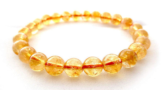 Citrine Stretch Bracelet for Solar Plexus & Sacral Chakra Healing