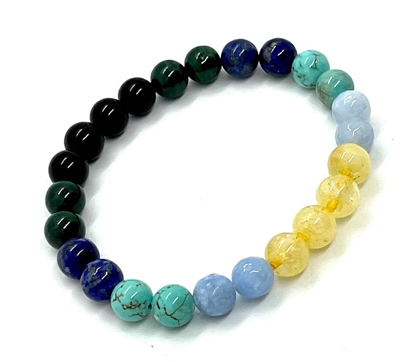 Scorpio Birthstone Bracelet (8mm Beads) - Multi-Chakra Alignment