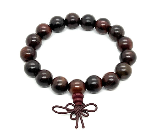 Rosewood Mala Bracelet | 12mm Beads | ARANYA Collection