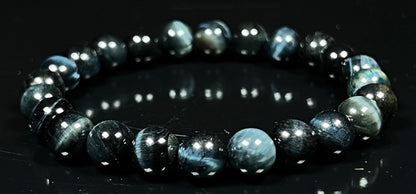 Tiger's Eye Stretch Bracelet – 8mm Beads – Multicolor Options – Solar Plexus Chakra & Zodiac Birthstones – Wrist Sizes 6-9 Inches