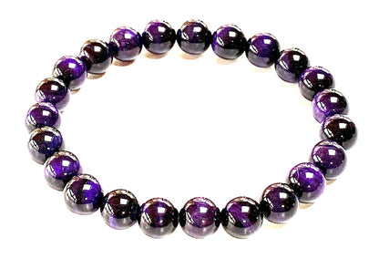 Tiger's Eye Stretch Bracelet – 10mm Mala Beads – Natural & Ethically Sourced – Solar Plexus Chakra & Birthstone Jewelry