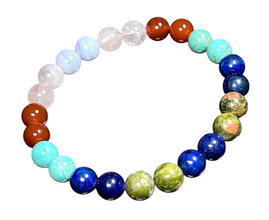 AWAKEN YOUR KUNDALINI Friendship Bracelet - Gemstone Crystals Gift for Friends, Family, Collegues