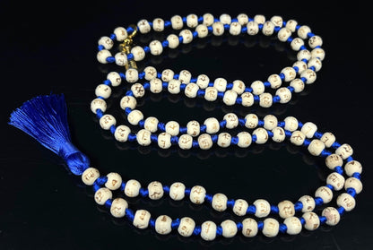 Handmade Tulsi Mala Beads Necklace – 8mm Beads with "Ram" Inscription – Multicolor Options – Chakra Balancing & Zodiac Birthstones – Meditation Jewelry