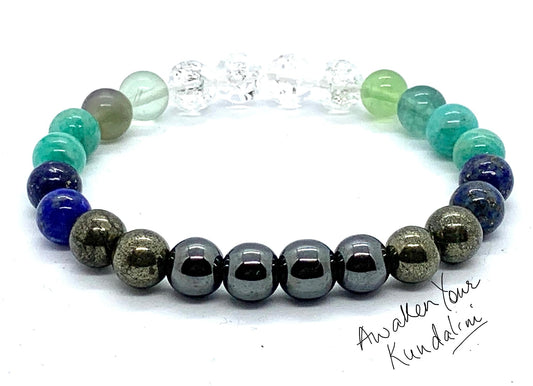 Mercury Retrograde Planet Protection Stretch Bracelet - Gemini Birthstone - Mercury Astrol