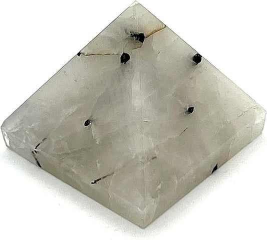Rutilated Quartz Crystal Pyramid | 2-Inch Energy Stone | TATTVA Collection